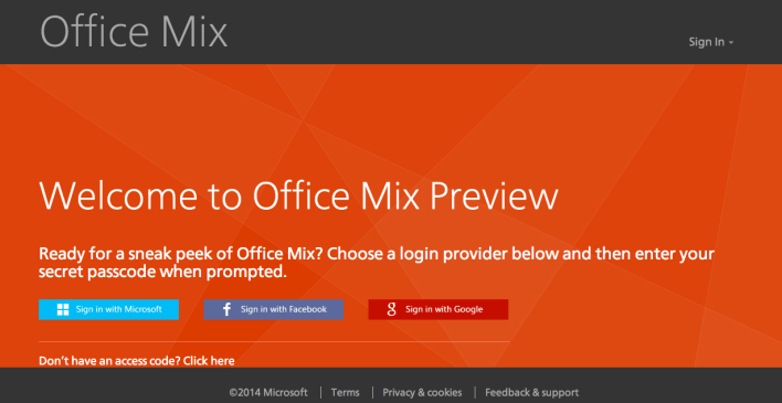 Office Mix Preview