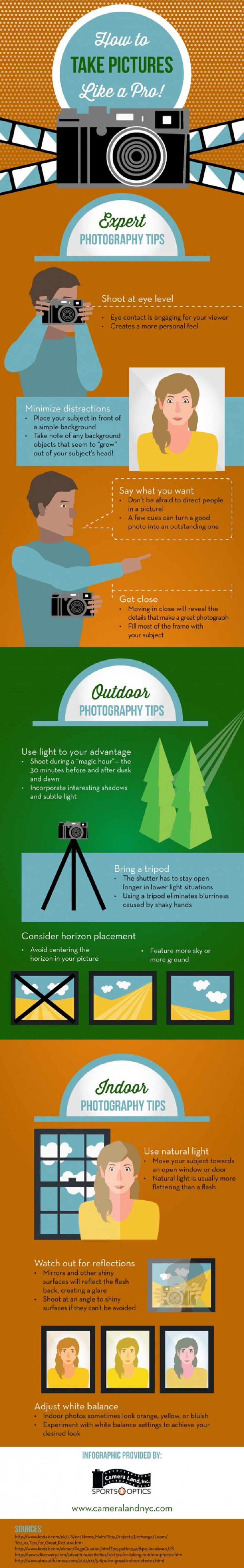 take pictures like a pro infographic