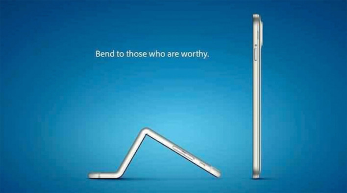Samsung Takes A Classic Jab At Bendable iPhones