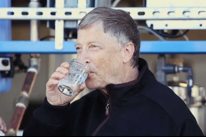 Bill Gates Drinks Feces Water