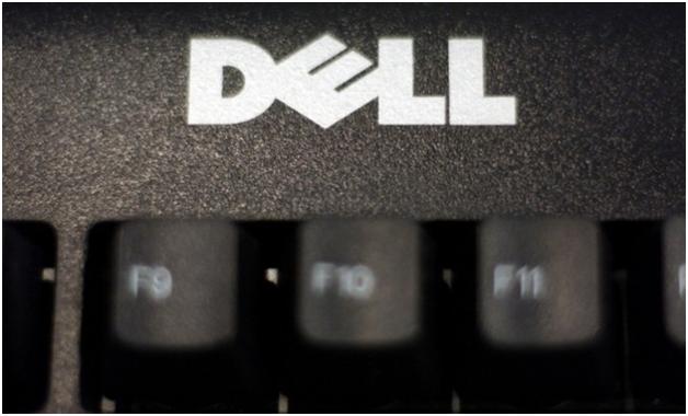 Dell on a keyboard