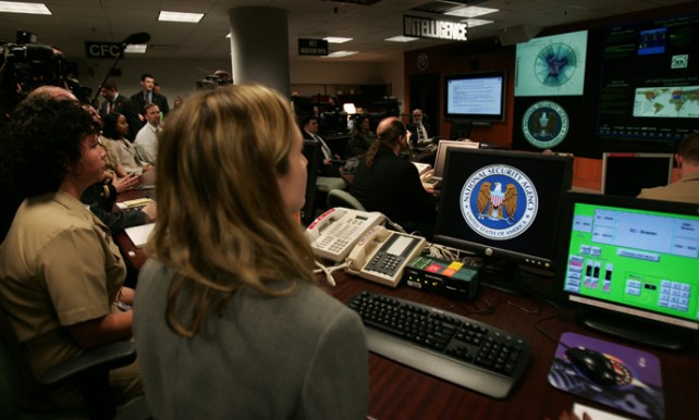 NSA on computer screen