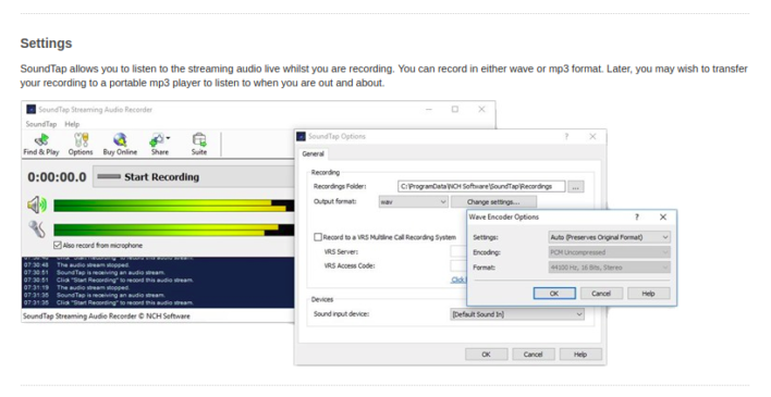 SoundTap Streaming Audio Recorder 5.02 review on FileHippo.com