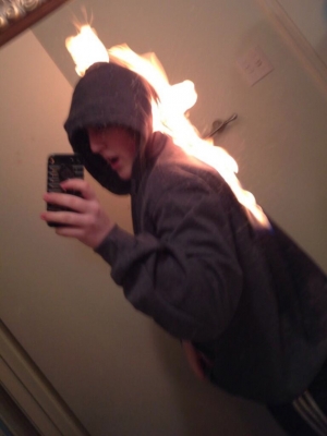 You're on fire man, forget the selfie!!