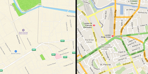 Apple Maps Versus Google Maps
