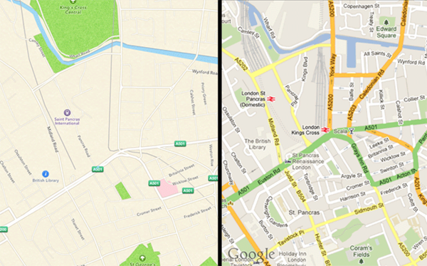 apple maps vs google maps