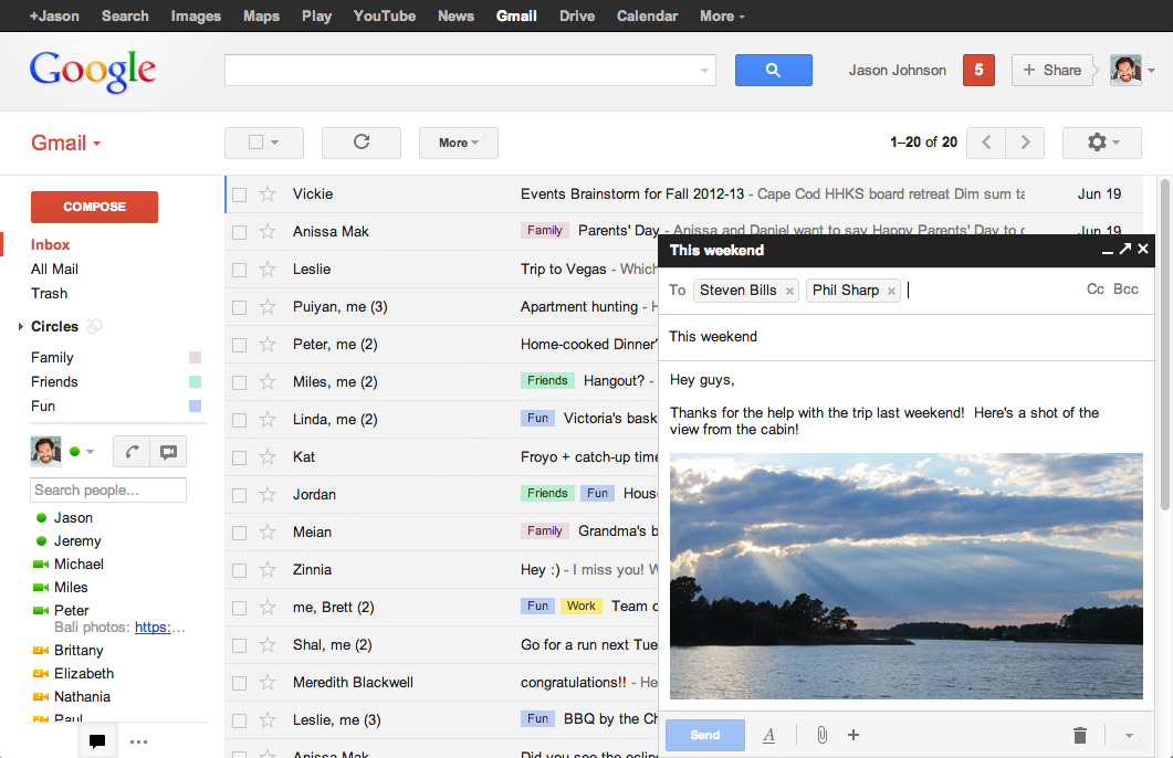 Gmail’s New Compose Email View