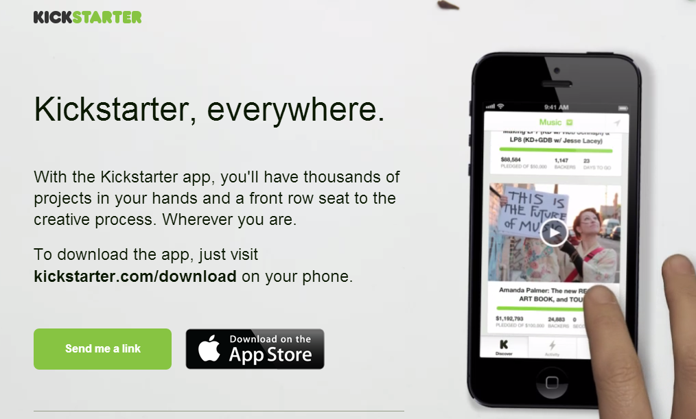 Check Out Startups on the Go With the Kickstarter Mobile App