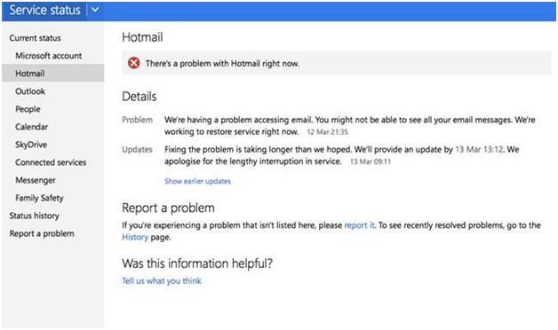 Microsoft Repairs Hotmail, SkyDrive and Outlook Glitches