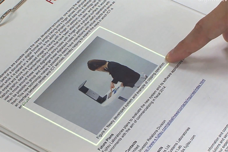 FingerLink Turns Paper into Interactive Interface