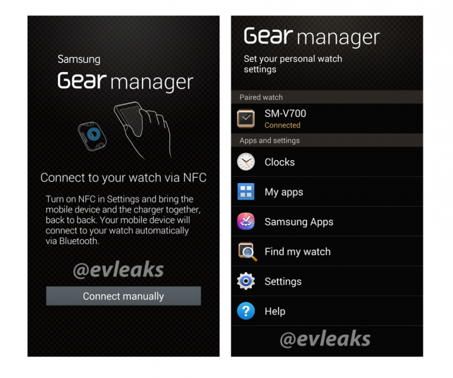 Leaked – Galaxy Gear Companion App