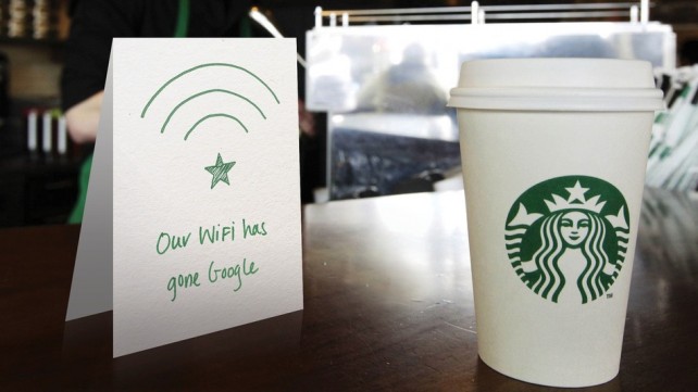 Google to Supply WiFi At Starbucks