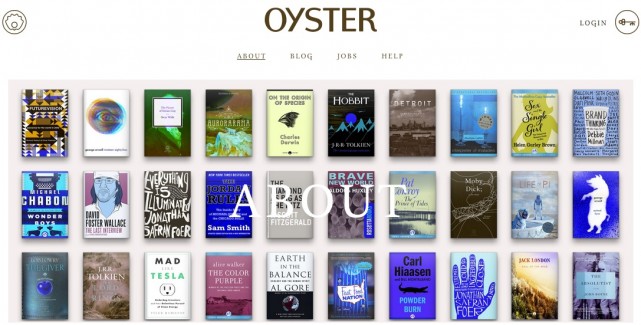 Meet Oyster: The Netflix For Ebooks