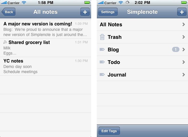Welcome Back To Life, Simplenote!
