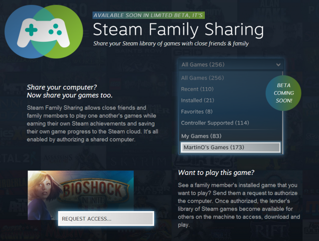 Valve Launches Steam Family Sharing