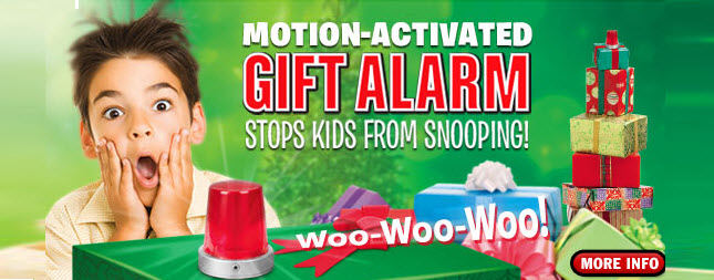 Archie McPhee Gift Alarm Protects Presents From Snoopers