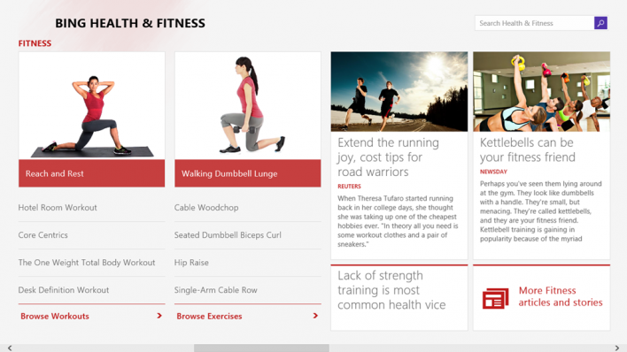 Bing Health & Fitness App Available On Windows Phone