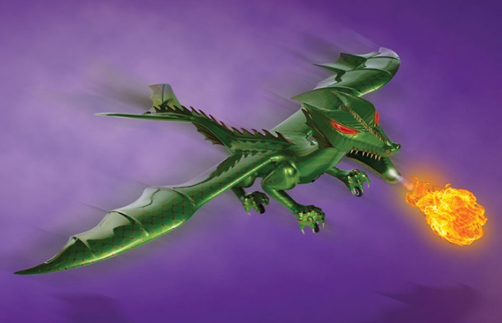 This RC Dragon Flies Through The Air & Breathes Fire