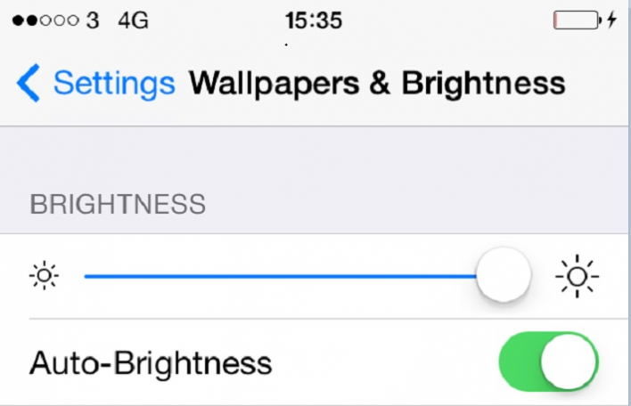 Brightness iPhone
