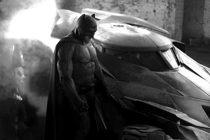 Check Out Ben Affleck As Batman With The New Batmobile