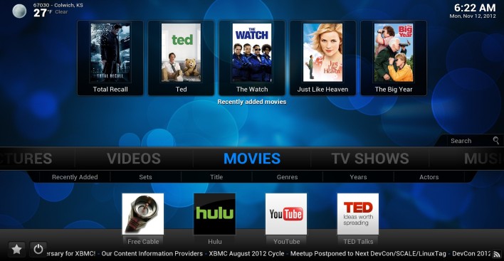 XBMC Media Centre Update Now Available