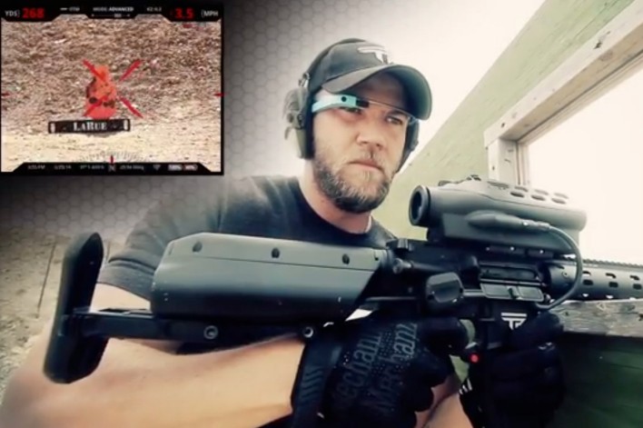Smart Rifle Paired With Google Glass