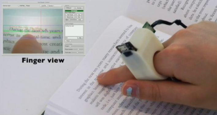 MIT Finger Reader Helps Visually Impaired Read
