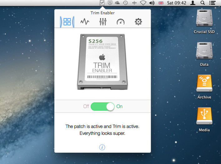 Trim Enabler can assist in boosting the performance of your Mac's SSD.