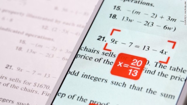 PhotoMath App Will do your Math Homework for you