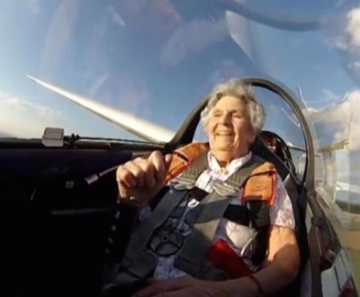 This 100-Year-Old Woman Went Stunt Flying for Her Birthday