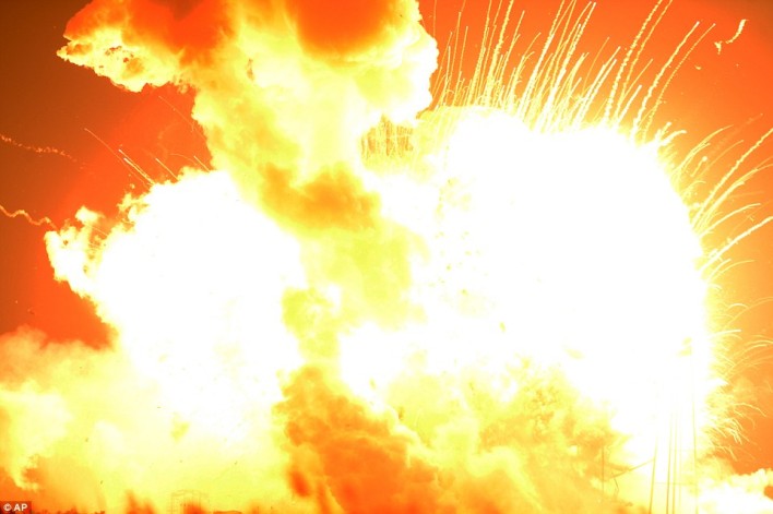NASA Rocket Explodes on Launchpad