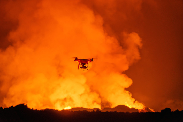 Drone Captures Insane Video of Volcano Erupting!
