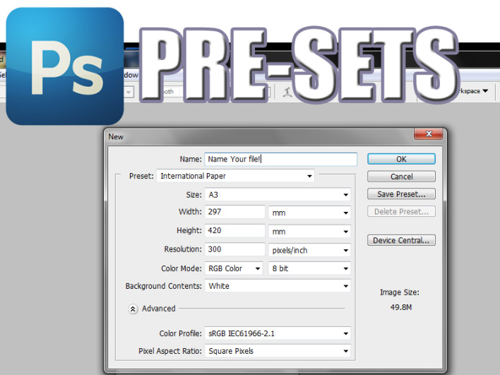 How to Create Preset Templates in Photoshop