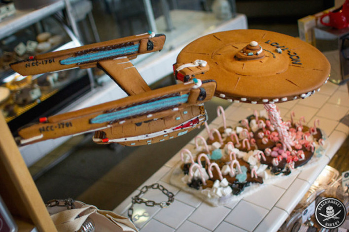 Check Out The U.S.S. Enterprise in Gingerbread
