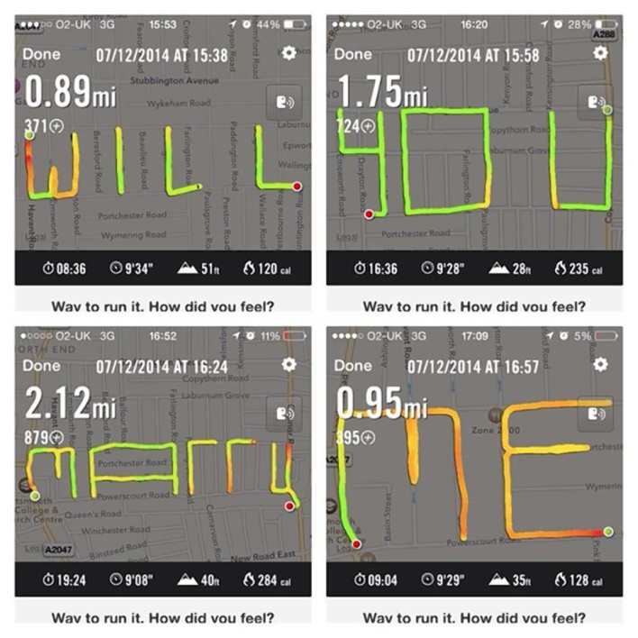 Man Proposes Using GPS Running App