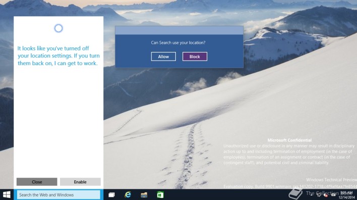 Windows 10 Leak Reveals Cortana Search Bar, Updated Apps