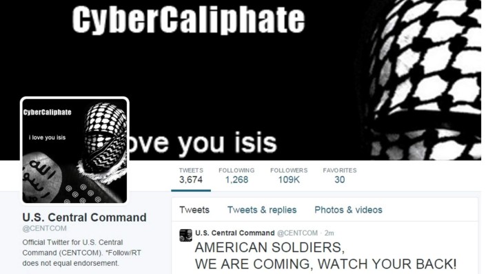 US Military Twitter Account Hacked
