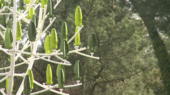 Tree Shaped Wind Turbines Provide Green Energy