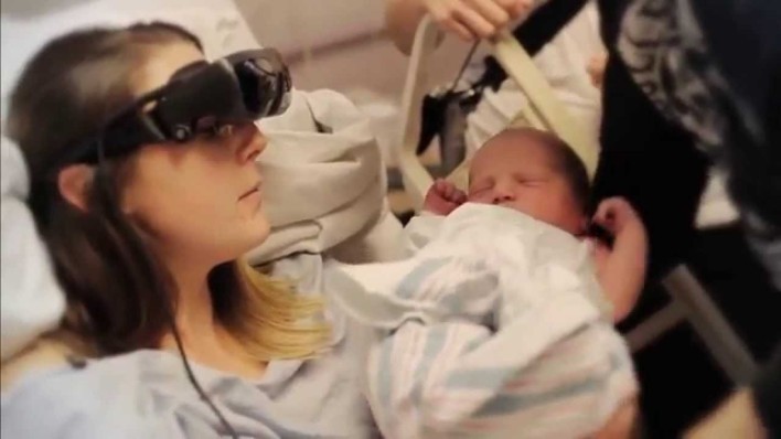 Blind Mother Sees Newborn For The First Time With eSight Glasses