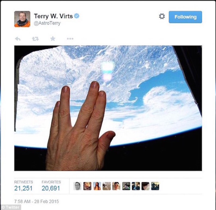 International Space Station Salutes Leonard Nimoy