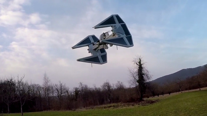 Man Builds Tie Interceptor Fighter Drone