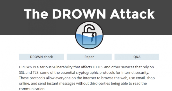 DROWN can crack HTTPS In Less Than A Minute