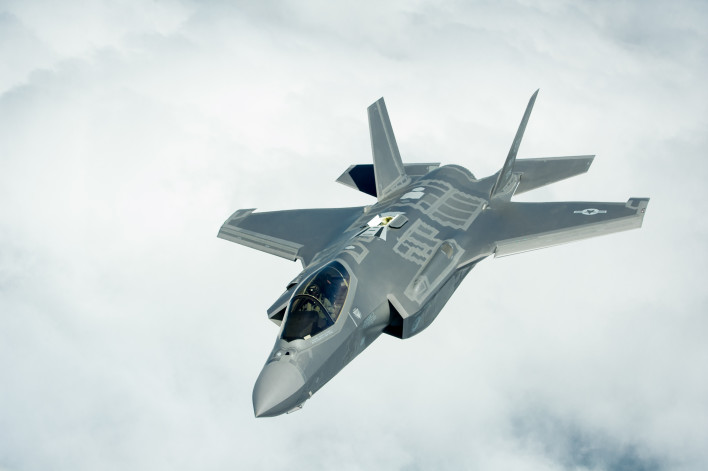 The troubled F-35, in flight