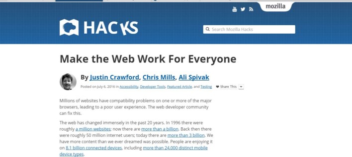 Mozilla Want To Make The Web Work For Everyone