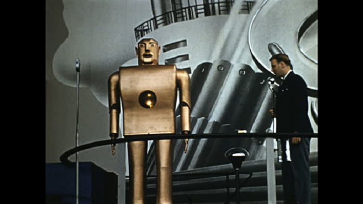 Elektro the robot revealed at the 1939 World’s Fair in New York 