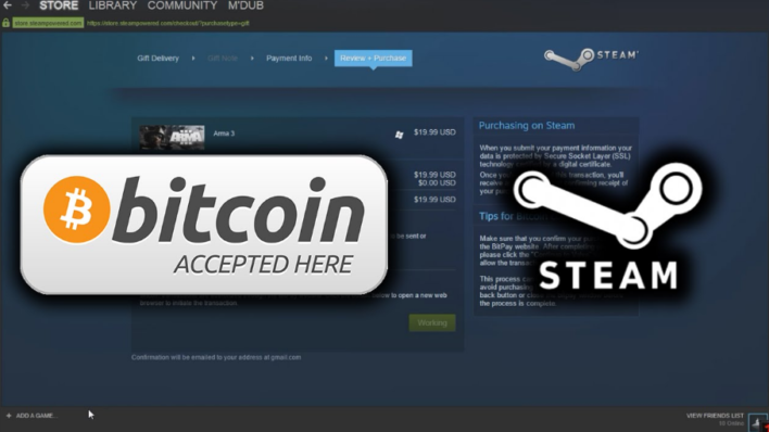 Bitcoin Runs Out Of Steam On Steam