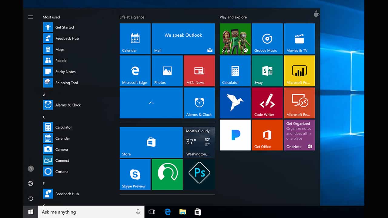 Leak Windows 10 Removes Live Tiles In New Start Menu Filehippo News