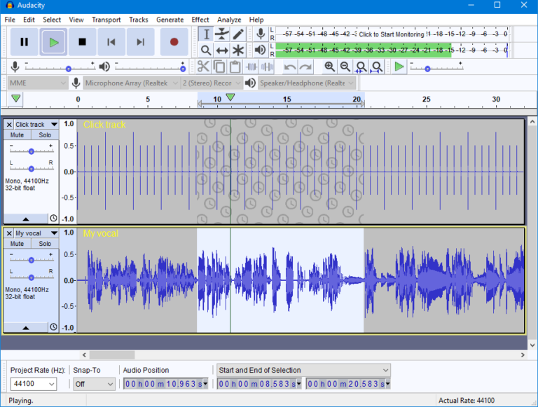 audacity for beginners 2020