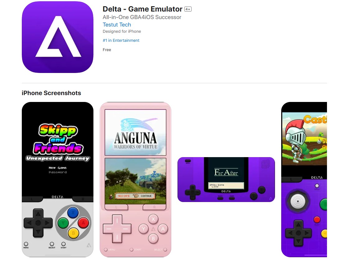 Delta emulator released on the iOS App Store
