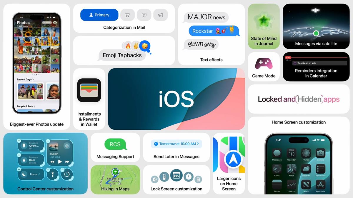 Apple reveals iOS 18, iPadOS 18 and macOS 15 Sequoia